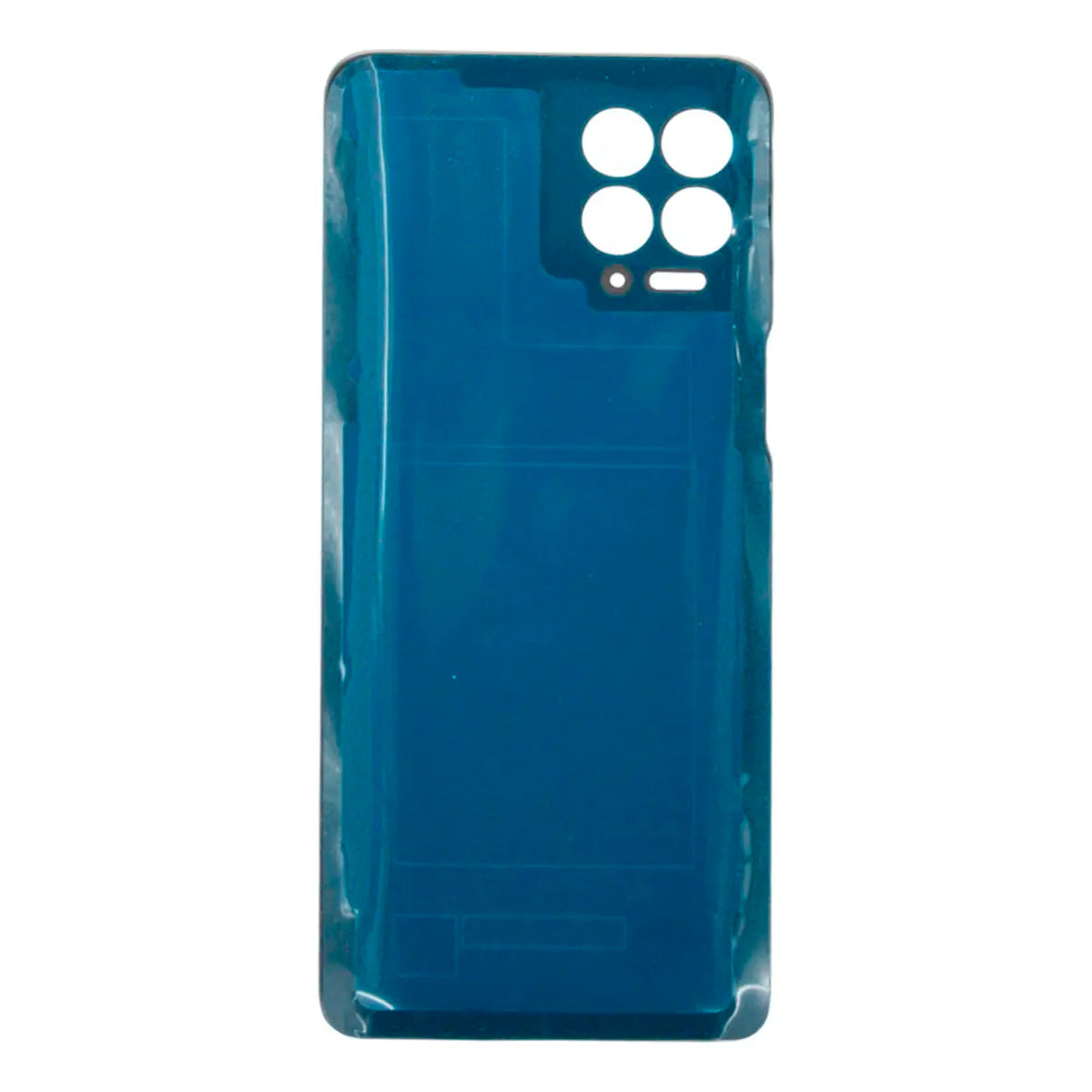 Tapa trasera Moto G100 5G plata - detalle