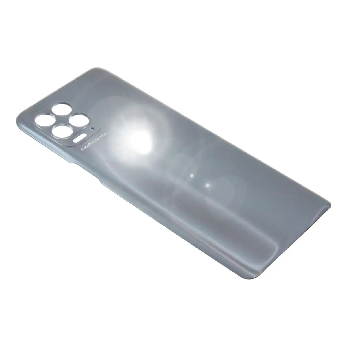Tapa trasera Moto G100 5G plata - vista completa