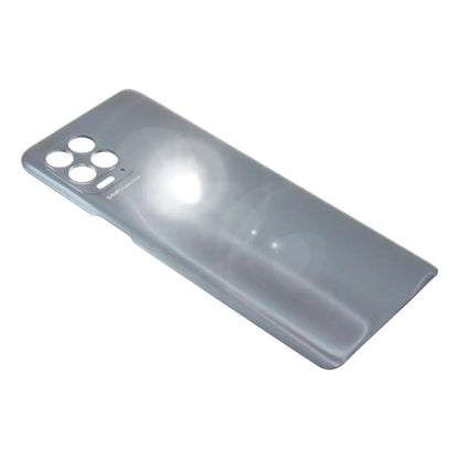 Tapa trasera Moto G100 5G plata - vista completa