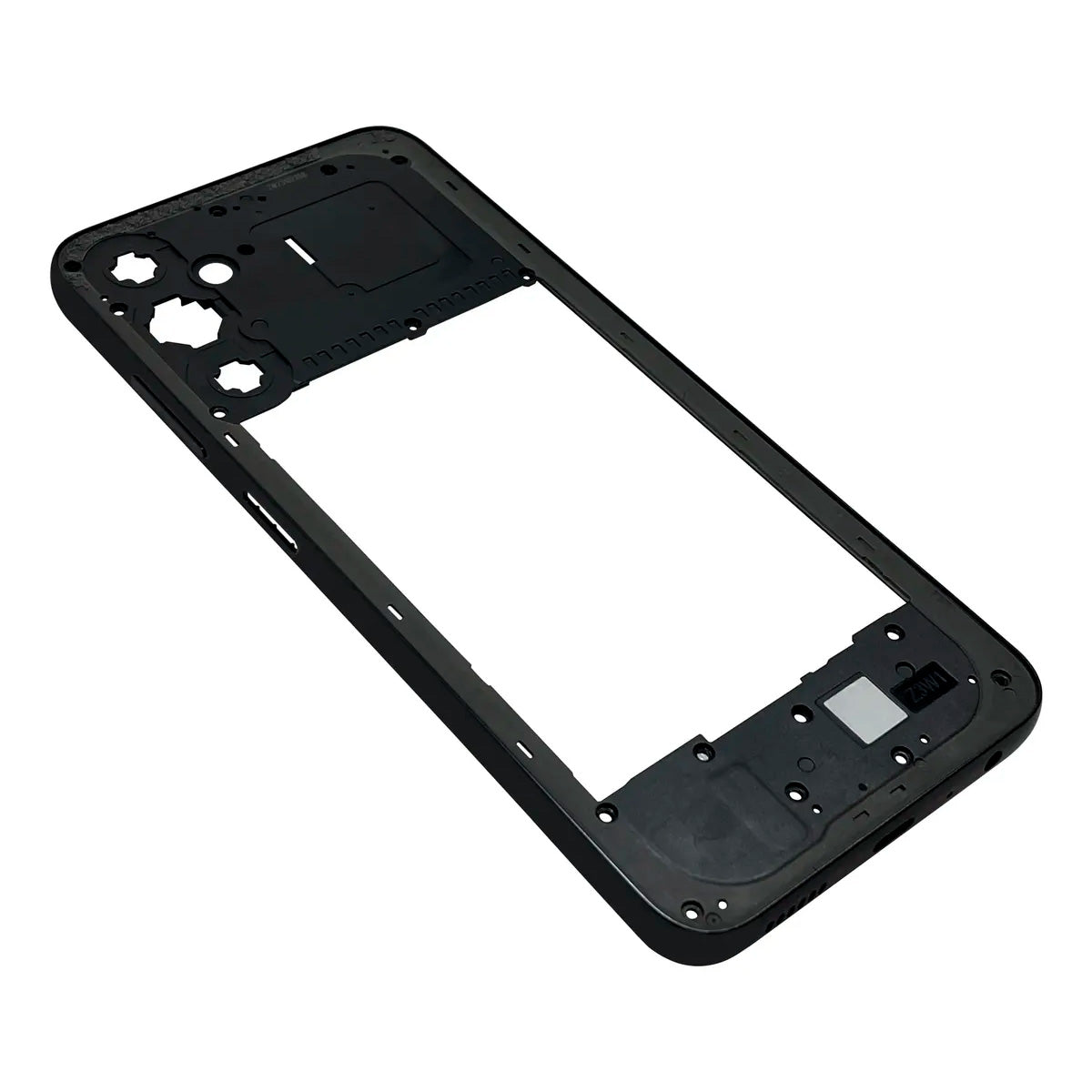 Marco y chasis Samsung Galaxy A05s negro - vista lateral