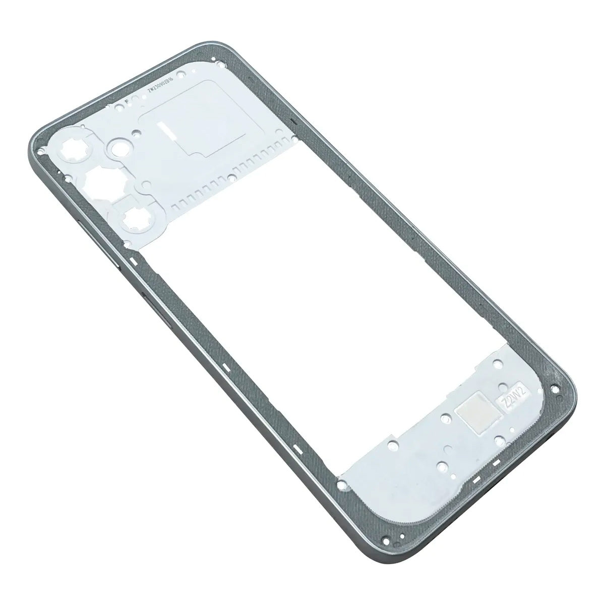 Chasis Samsung Galaxy A05s plata - detalle de cortes
