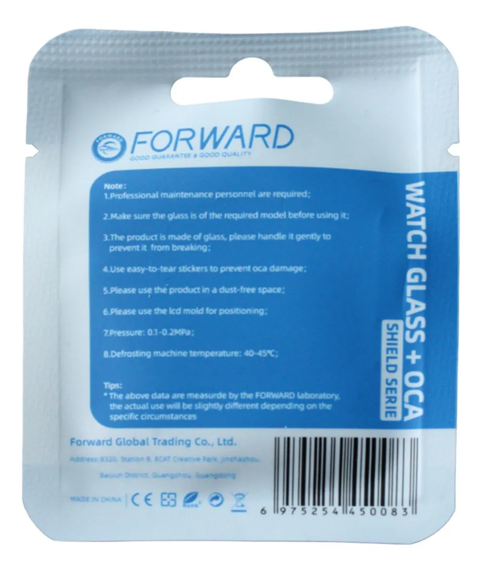 Glass con Oca compatible con Apple Watch SE 44MM Series Shield Forward