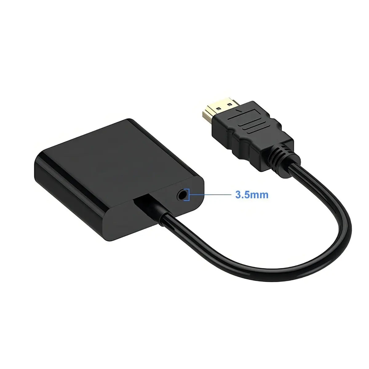 Adaptador HDMI a VGA con Salida de Audio 3.5 mm