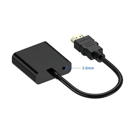 Adaptador HDMI a VGA con Salida de Audio 3.5 mm