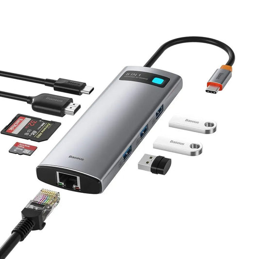 Hub Adaptador Baseus 8 en 1 USB-C