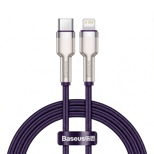 Cable Baseus Cafule Metal USB-C a Lightning PD 20W 1m