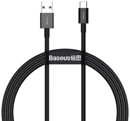 Cable Baseus USB a Tipo-C Carga Rápida 66W 1M