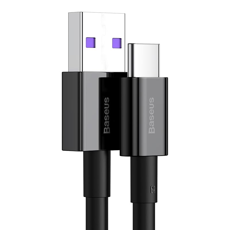 Cable Baseus USB a Tipo-C Carga Rápida 66W 1M